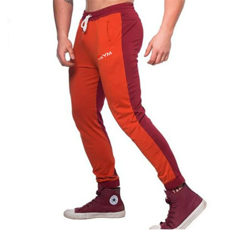 

2018 New Style Men Slim Fit Fitness Pants Muscle Brother Elasticity Outdoor Sports Trousers