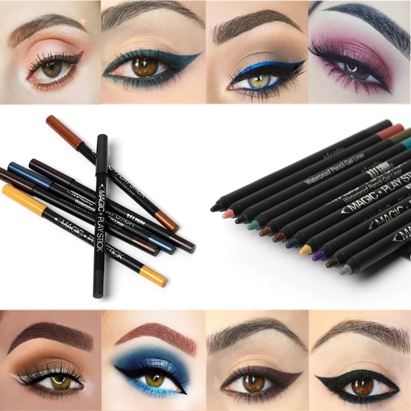 6Pcs/set s.f.r eyeliner Eyeliner Pen eye liner waterproof not blooming makeup eyeliner pencil Eye Cosmetics Makeup Tools TSLM1