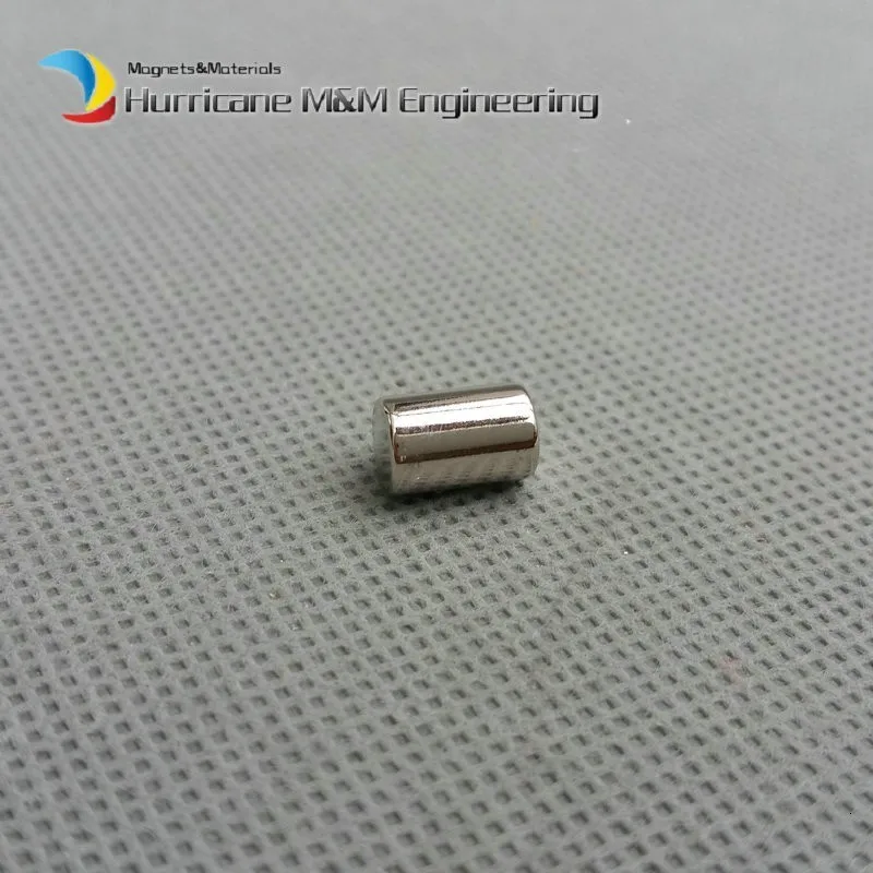 NdFeB магнитный диск диаметром 6,35x9,5 мм 0,2" диаметрально Намагниченный мощный неодимовый магнит Постоянные редкоземельные магниты 60 шт