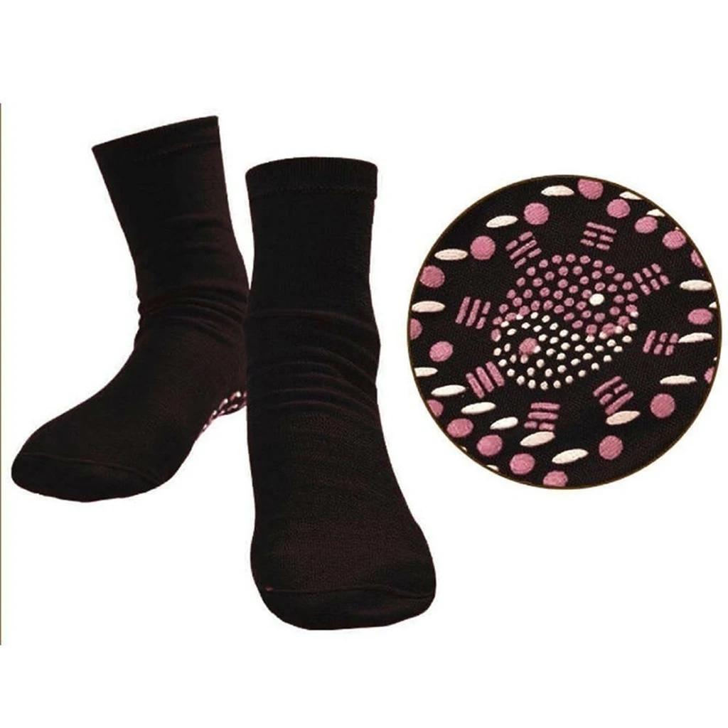 Self Heating Heated Socks For Women Men Help Warm Cold Feet Comfort Health Care Washable Socks Magnetic Therapy Soft Sports