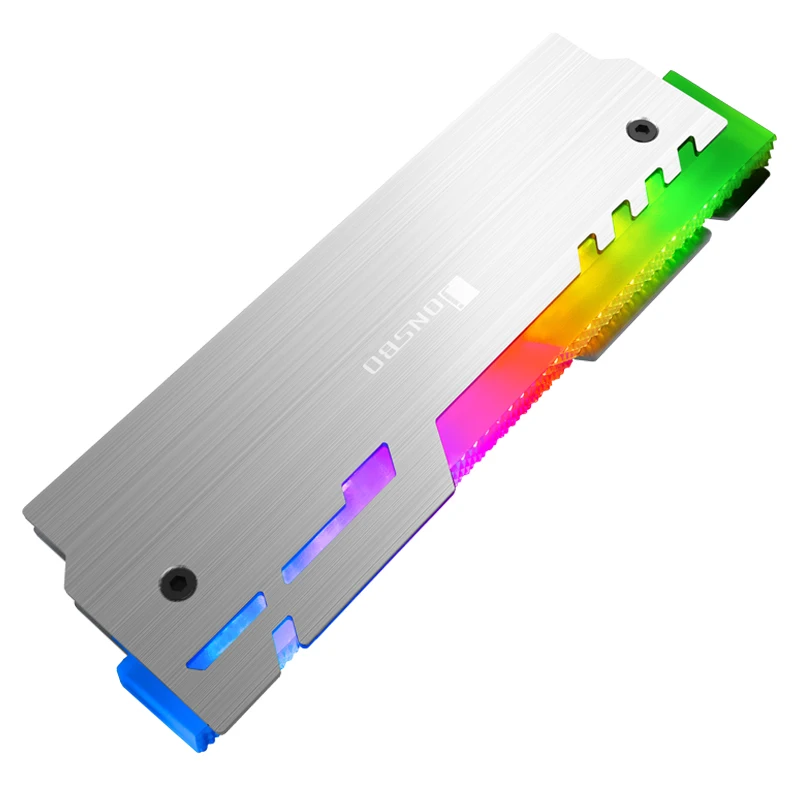 JONSBO NC-3 Оперативная память 5V ARGB 3Pin MOBO/AURA SYNC стример охлаждающий жилет светодиодный радиатор памяти с украшением в виде кристаллов Форма 2 шт