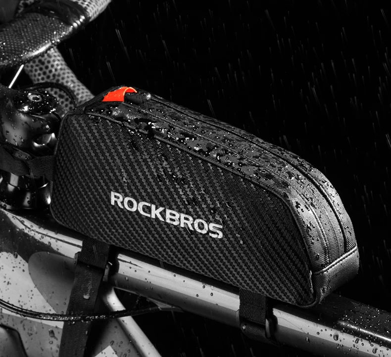 ROCKBROS 1L велосипедные сумки водоотталкивающие Светоотражающие передние верхние рамы трубы сумка большой емкости сверхлегкие велосипедные сумки Велоспорт Паньер