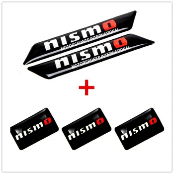 

5PCS Car Styling Decorative Auto Car Stickers Emblem Badge Wheel Decal For Nissan NISMO Tiida Teana Skyline Juke X-trail Almera