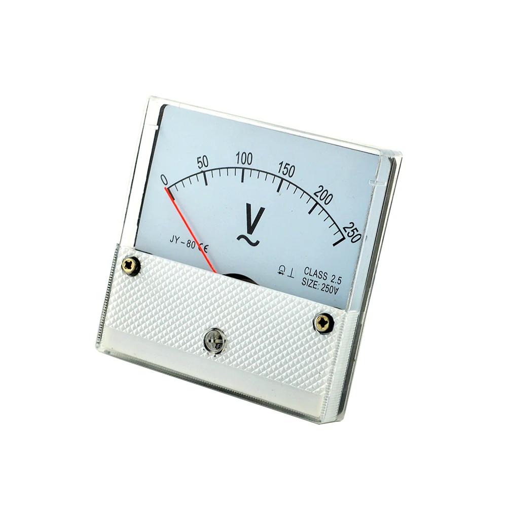 Стандартный вольтметр переменного тока 0 250 В мини аналоговый измеритель