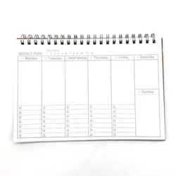 Undated Daily Planner with Hourly Schedule and Meal Organizer - 96 Pages (2)