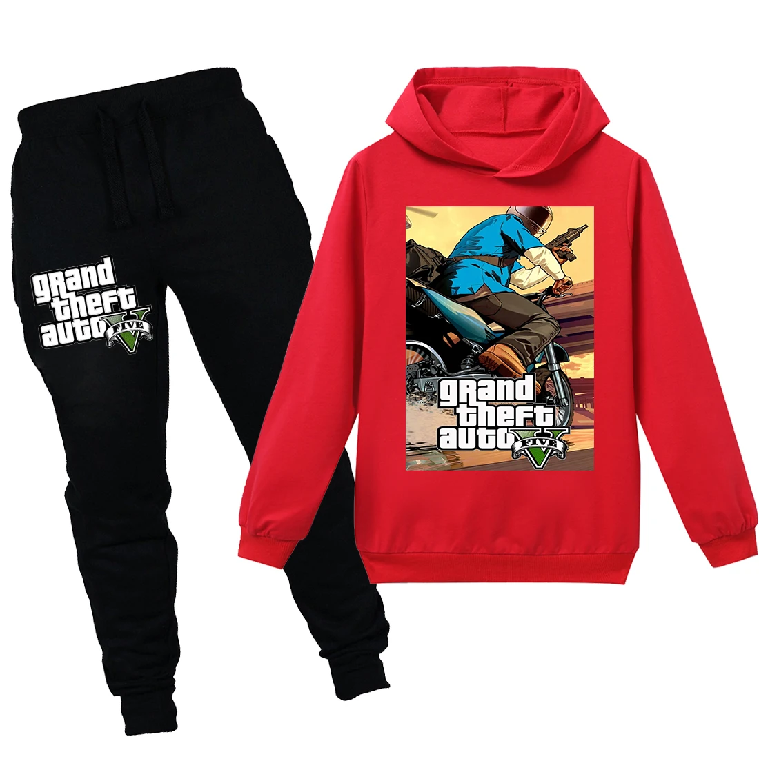 Grand Theft Auto V GTA 5 Kids 3D hoodies pants 2pcs Long Boys Sleeve