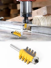  8Shank Rail Reversible Finger Joint Glue Router Bit Cone Tenon Woodwork Cutter Power Tools Wood Router Cutter 