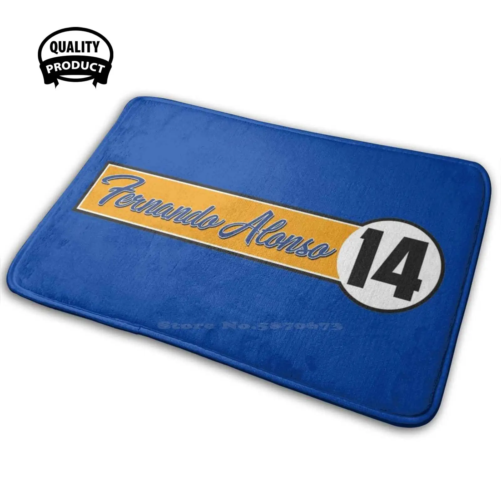 E2 Alonso Retro | F1 Comodo Tappetino Per Tappetino Cuscino Per Moquette Larghe Larghe Alonso Alo14 14 Mclaren Renault Formula