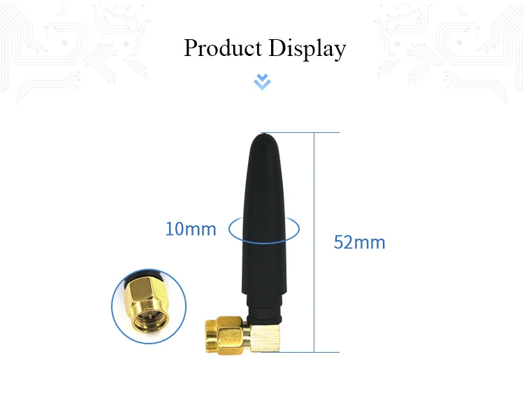 5 шт. Ziisor 433 МГц короткая 90˚ локоть резиновая антенна 5 см L тип SMA внутренняя игла Omni 2dBi Z02-B433SLJ модуль радио дистанционное управление