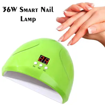 

36W Intelligence Manicure Lamp Nail Dryer Led UV Lamp Hand Lamp Black Nail For All Automatic No Leds Lamp 12 Induction Gels S0U4