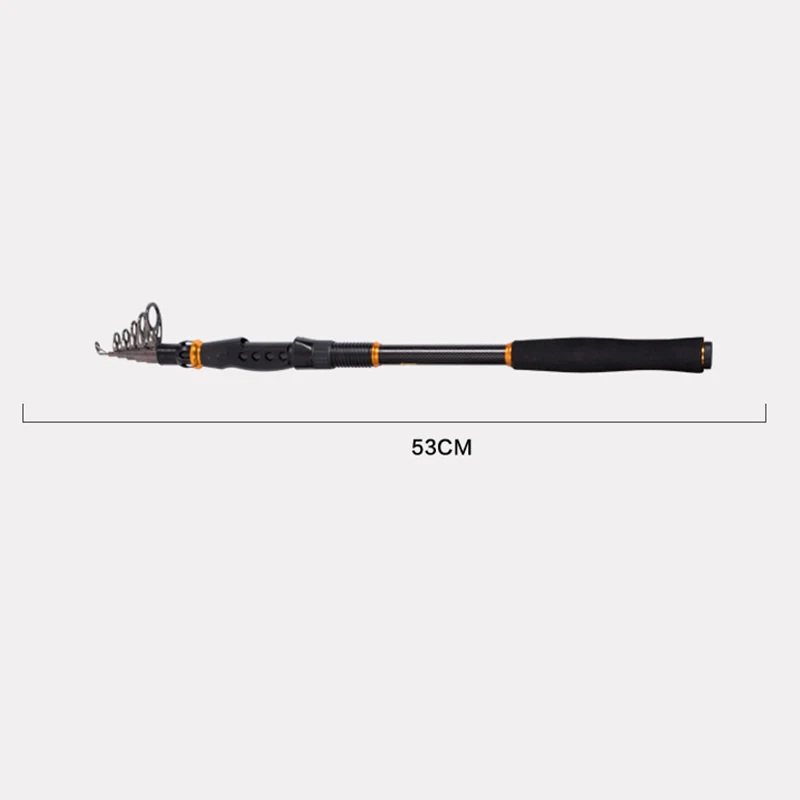 

2.4/2.7m Ultralight Carbon Fiber Telescopic Fishing Rod Sea Spinning Pole