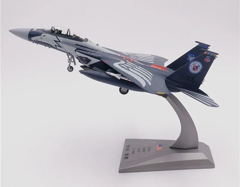 Wltk USAF F-15E Strike Eagle Fighter 1//100 Diecast Model
