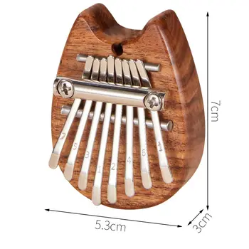 

Sturdy Kalimba 8 Key African Musical Instruments African Kalimba 8 Key Wood Sturdy Kalimba Mini Transparent Finger Piano
