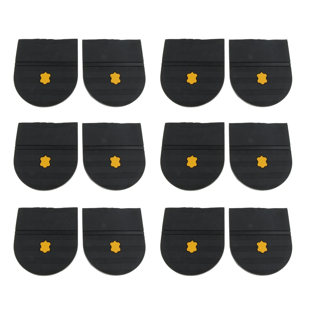 12 Packs Womens Male Anti Slip Heels Pads Tips Soles Shoes Care Accessories