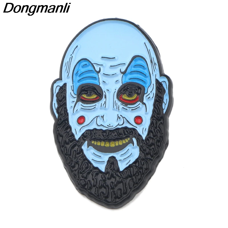 P4223 Dongmanli Captain Spaulding металлические эмалированные булавки и броши для женщин модные