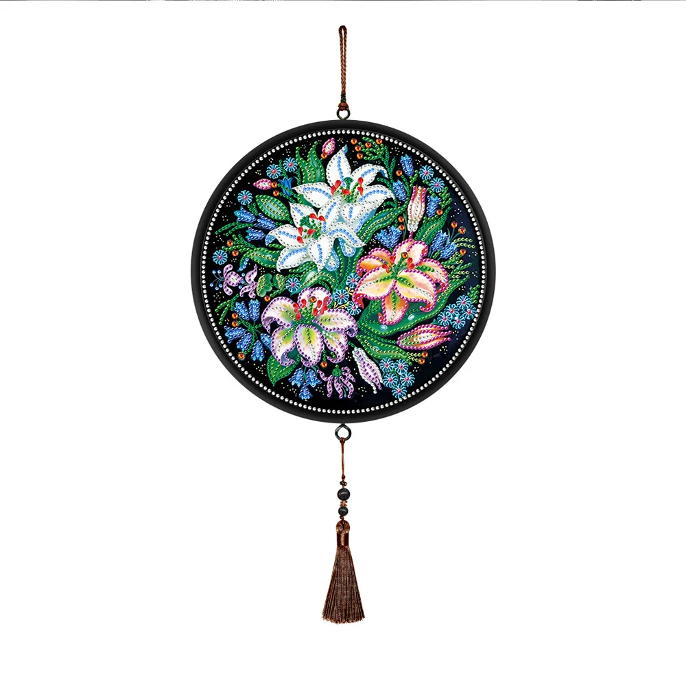 Flower 5D DIY Diamond Painting Tassel Mural Special Shaped Embroidery With Frame Craft Wall Decoration | Дом и сад