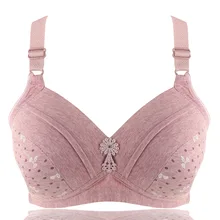 Бюстгальтеры без косточек для размера плюс, Женский хлопковый удобный бюстгальтер, бюстгальтер без подкладки, дамское нижнее белье, бюстгальтеры для женщин