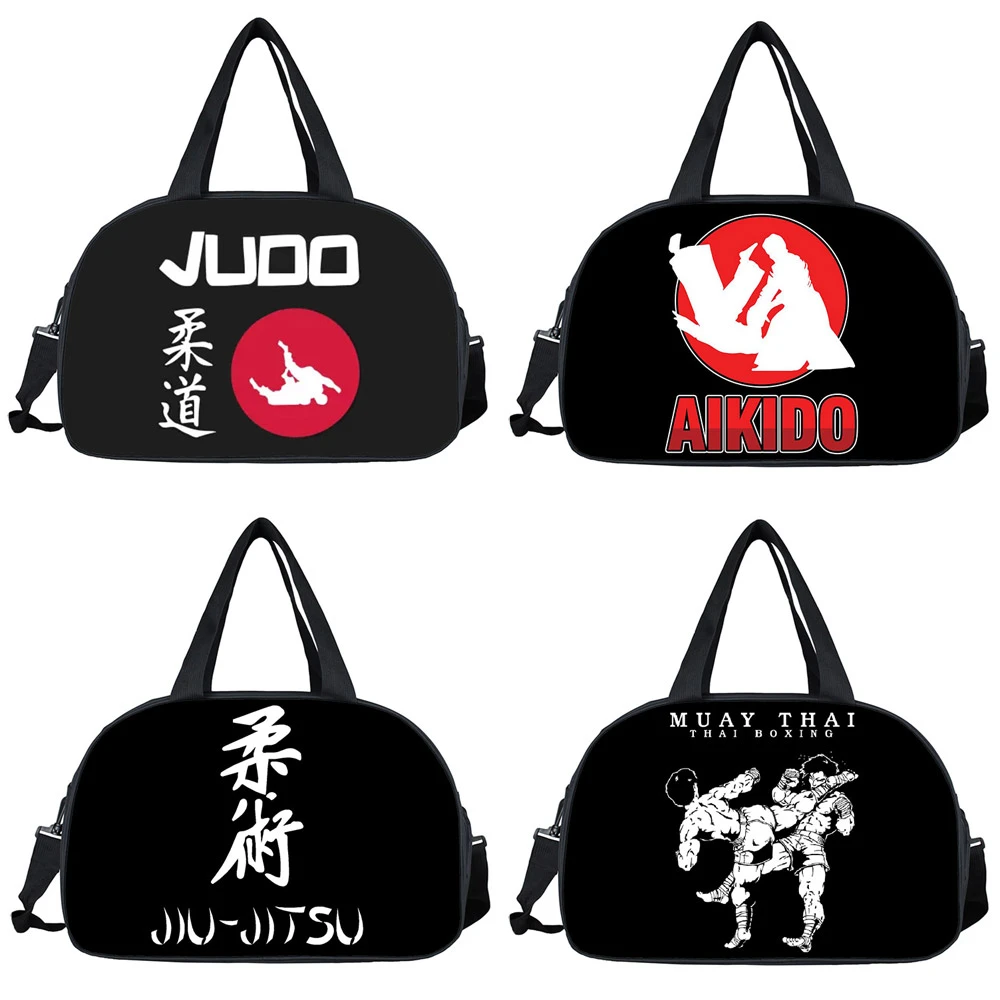 Bolso de viaje artes marciales para hombre y mujer, bolsa de lona multifuncional, para Judo / Taekwondo / / Aikido|Bolsas de viaje| - AliExpress