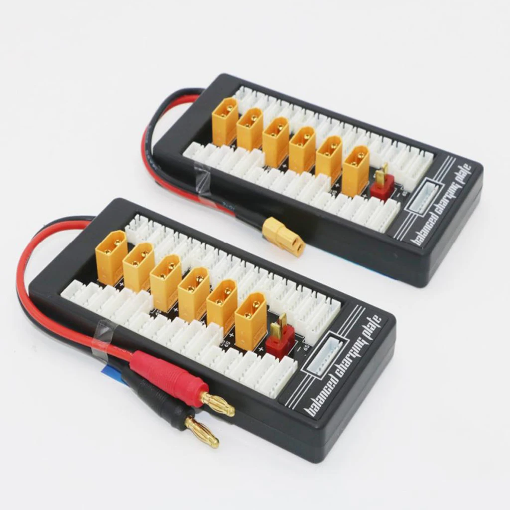Multi 2S-6S Lipo Parallel Balanced Charging Plate Board XT60 Plug for RC Battery Charger IMAX B6, Maxpro x612s, x6 plus UN-A6