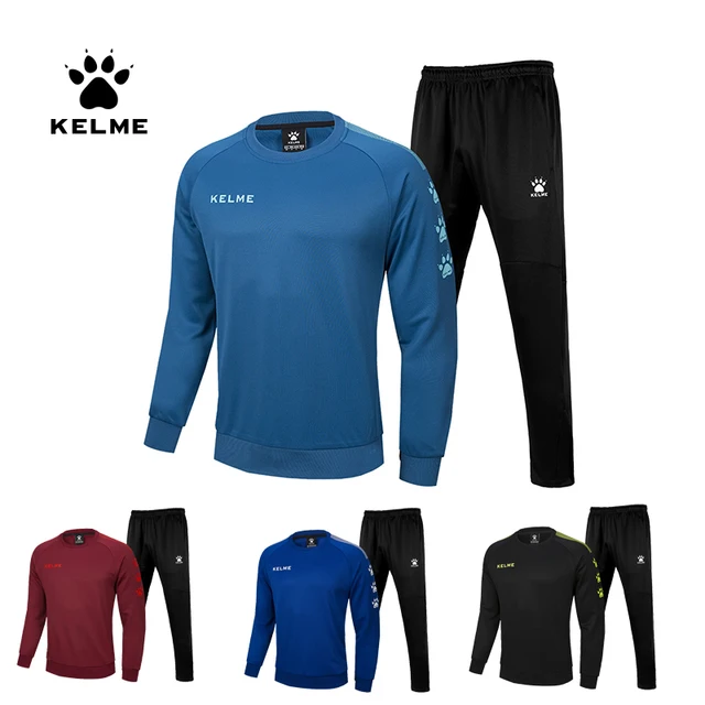 KELME Sweatshirt Sports Sets Men Jogger Training  Running Suit Workout Tracksuit Thick Trousers Training Sportswear 3891370-1 1