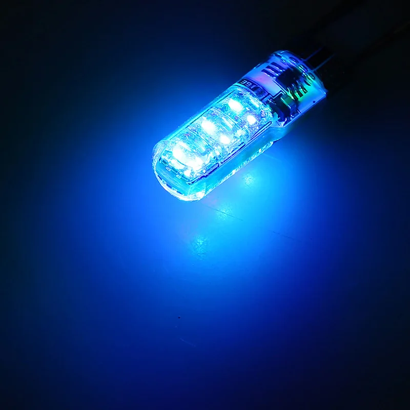 1 пара автомобисветильник светодиодные лампы RGB T10 POSSBAY с поворотником и пультом