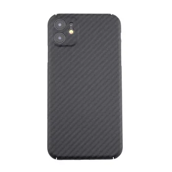

Carbon Fiber Back Case Cover For iphone 11 11pro 11proMax Protective Mobile Phone Case Nylon bumper Official Design KS0597