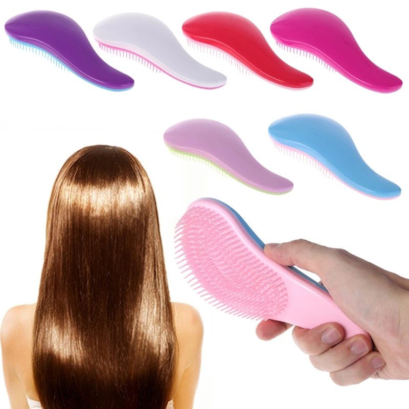 

1PC New Tangle Hair Massage Brush Magic Straightening Candy Color Combs Plastic