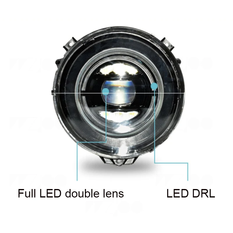 Car Styling for Benz Class G W463 G350 G500 G55 headlights 2007~ led headlight led drl H7 hid Bi-Xenon Lens low beam