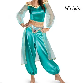 

Christmas Girl's dress Aladdin's lamp jasmine cosplay Costume jasmine princess girl dress role costume two-piece 2020 for women