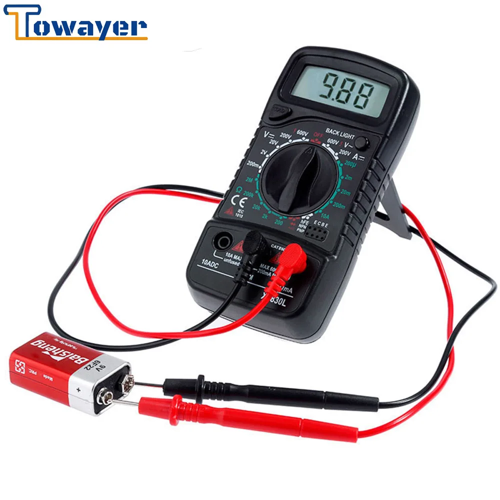Цифровой мультиметр Towayer XL830L ручной Электрический тестер сопротивления