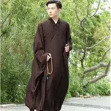 3 цвета дзен-буддистское одеяние монах медитация платье монах тренировочная форма костюм буддистский комплект одежды буддизм халат прибор