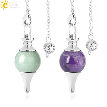 Radiesthesia Pendulum Dowsing Divination Natural Stone Crystal Quartz Red Agates Cone Pendants