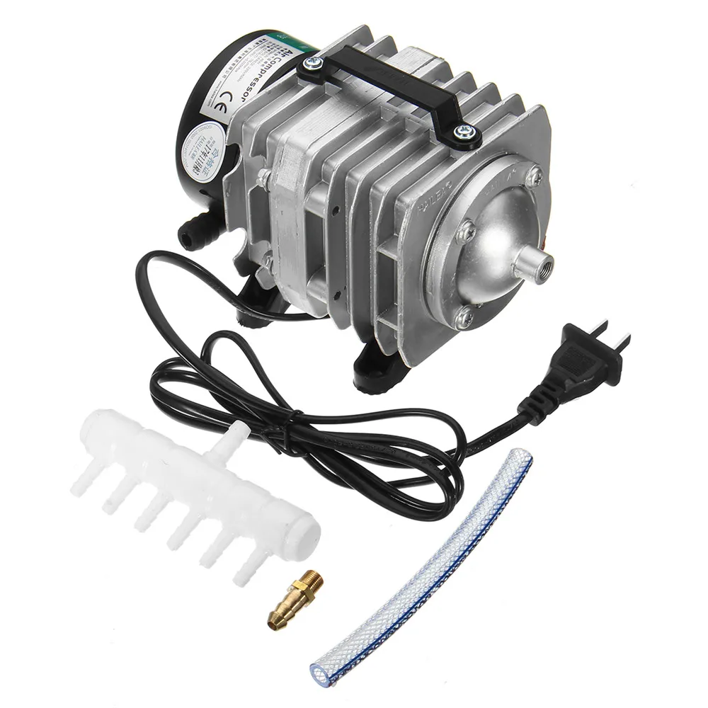 

45W/35W 70L/min Electromagnetic Air Compressor Pump Oxygen Aquarium Fish Pond Compressor Hydroponic Air Aerator Pump ACO-318
