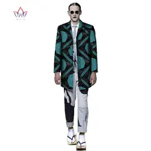Мужская африканская одежда Дашики с принтом модный мужской блейзер мужская брендовая одежда мужская африканская одежда длинный костюм пальто BRW WYN114
