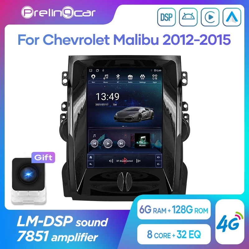 Автомагнитола для Chevrolet Malibu 2012-2015 мультимедийный видеоплеер на платформе Android 10 с