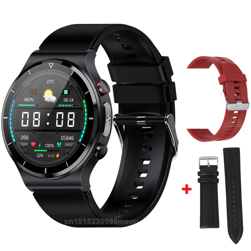 E88 Smart Watch Men Watch 1.32 inch Screen EGG Collector IP68 Waterproof BodyTemperature Wireless charger Watches PK E80 E86 
