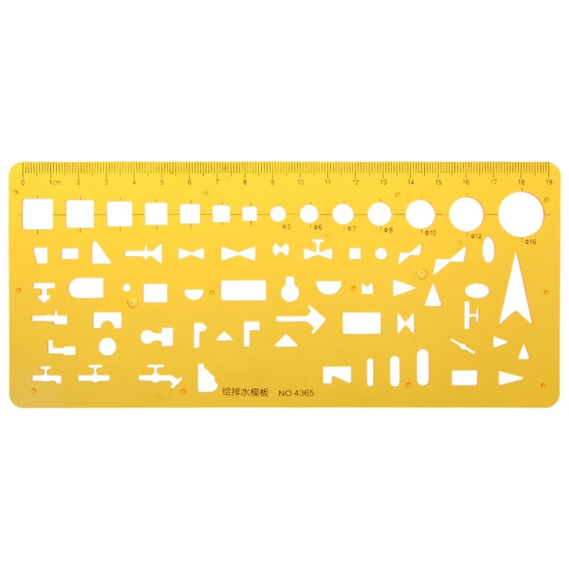 K Resin Template Ruler Stencil Measuring Tool For Drawing Many Size Round Circle LX9A - Цвет: 5AC1100485