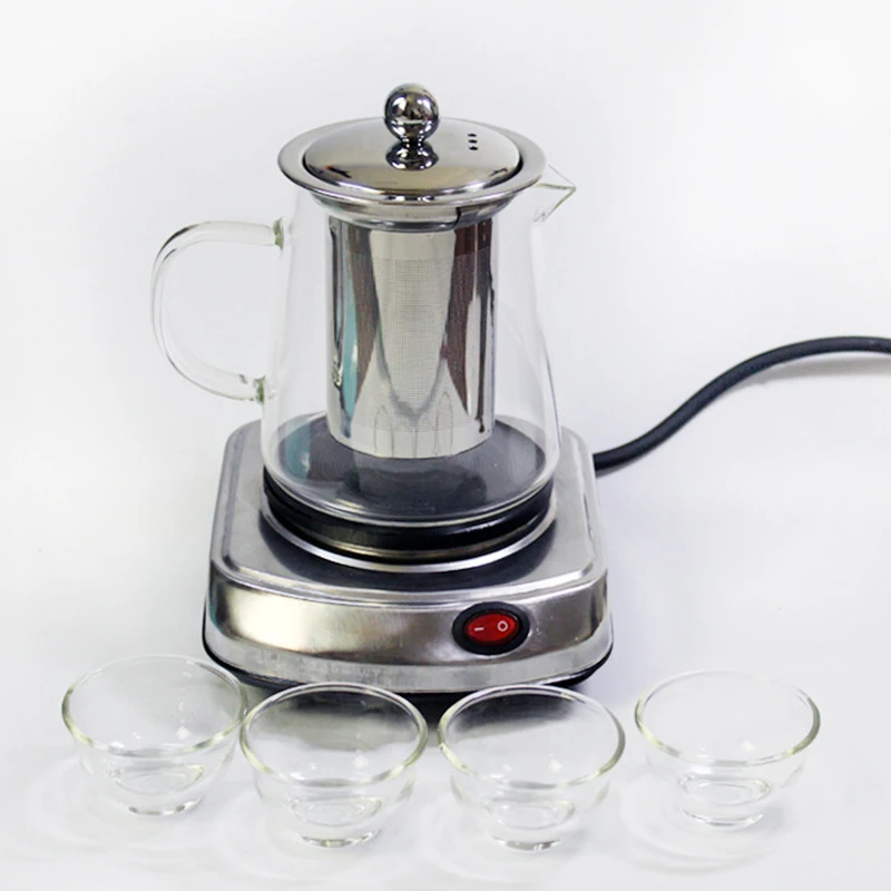 220V 500W Multifunctional Mini Electric Stove Cooking Hot Plate Coffee Heater Coffee Tea Heater Home Appliance Coffee Maker EU P