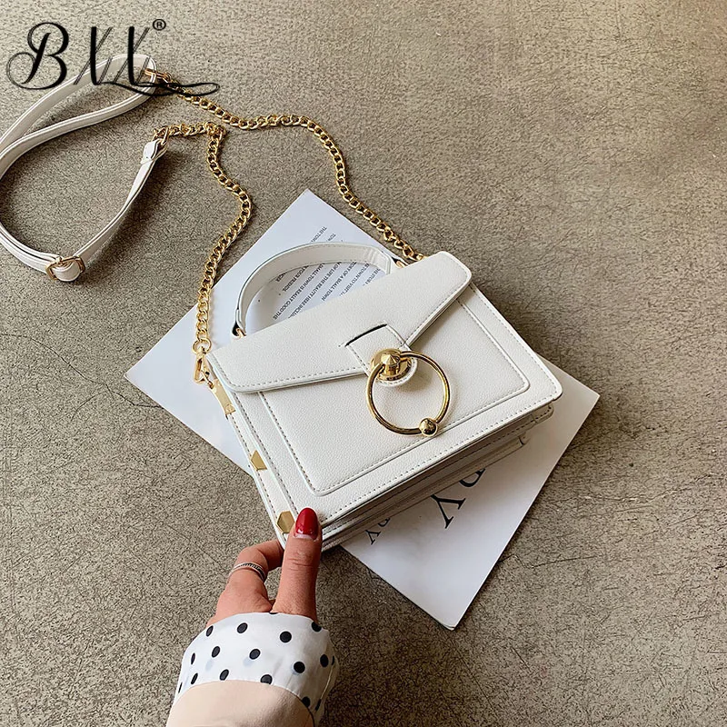 

BXX Sac / 2019 Fashion Luxury Women's Handbags Designer Wild Small Square Pack Hit Color Shoulder Corssbody Bag ZE503