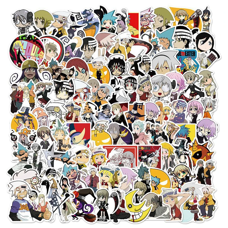 100 шт Япония ботинки для Маскарадного костюма Anime Soul Eater наклейки гитары Сделай