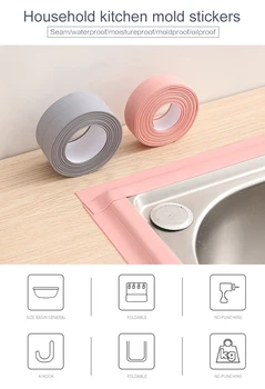 

Tape Anti-moisture Sticker Bathroom Wall Corner Line Sink Stickers Kitchen Sink Strong Self-adhesive Tape Waterproof Mouldproof