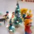 5 штук 5 Размер Искусственная Украшенная Мини Рождественская Елка Christams Decoration Tree Xmas Mini fake Tree New Year Navidad Decor
