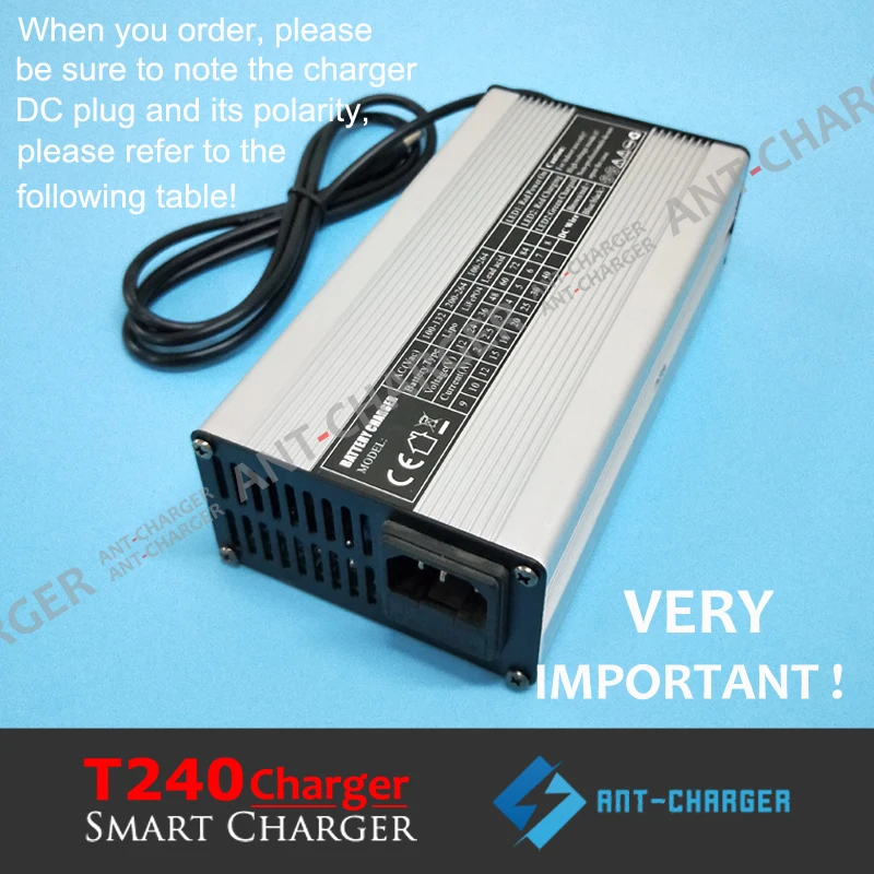 Customized 240W 12V 10A 24V 7A 36V 5A 48V 4A 60V 3A EV Car Golf Cart UPS GEL AGM Maintenance-free Lead-acid Battery Charger (1)