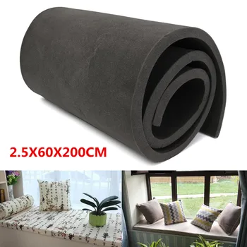 

High Density Seat Cushion Foam Rubber Replacement Polyurethane Upholstery Cushion Pad Firm Foam Sheet Cushion Pads 200x60x2.5cm