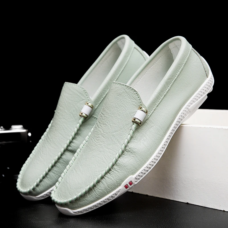 

Leather Casual Shoes Men Comfortable Mens Loafers Luxury Designer Man Moccasins Flats Sneakers Slip on Lazy Driving Men Shoes