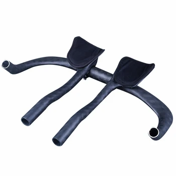 

Matte 12K Carbon Cycling Aero Bars TT Handle Bars Bike TT Bar Ends Rest Put Handlebar Triathlon Bicycle Extender