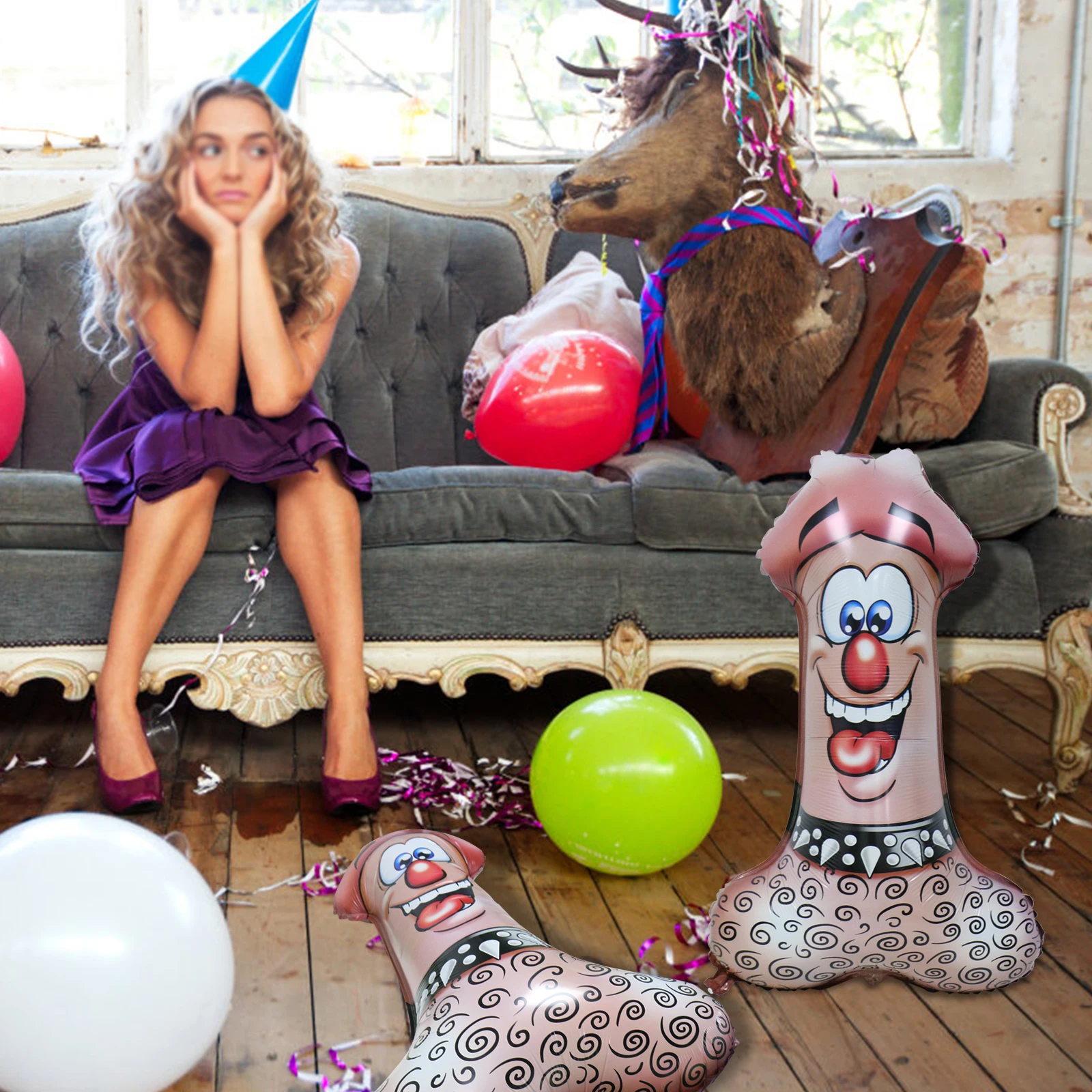 50x80cm Sexy Balloons Bachelorette Party Decoration Big Penis Foil Balloons Aluminium Foil Balloon Hen Party Supplies