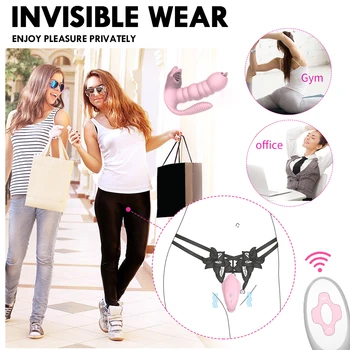 Wear Dildo Butterfly Vibrator Sex Toys for Couple Orgasm Masturbator Wireless Remote Control Dildo Vibrators for Women Panties 6