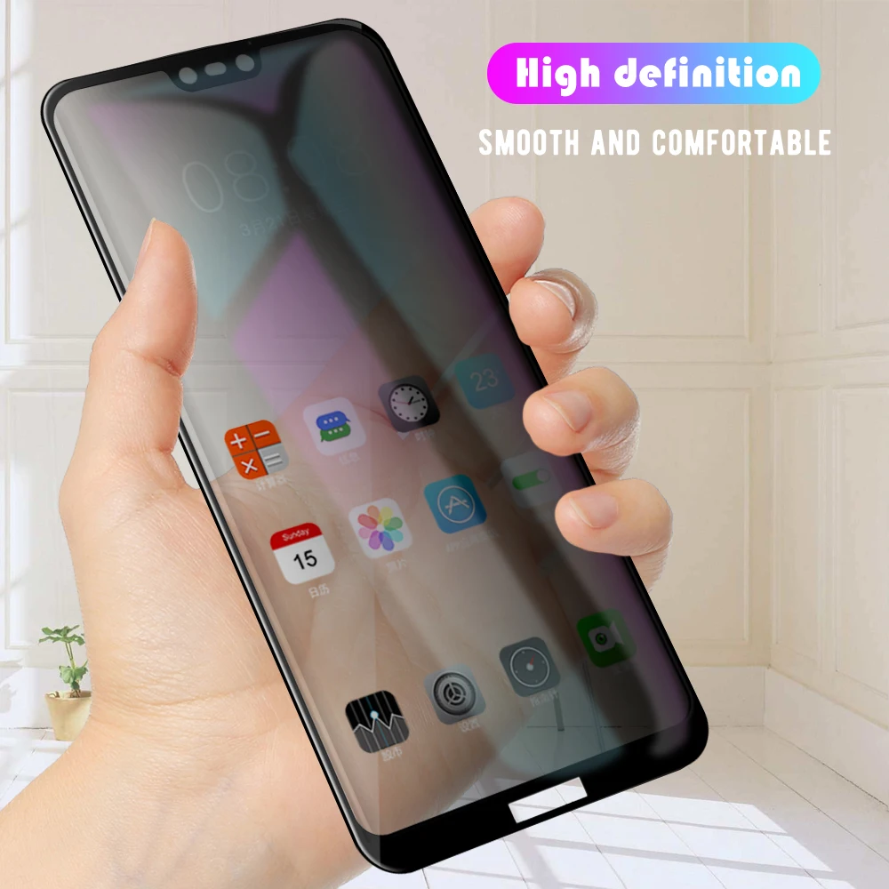 

Privacy Screen Protector For Huawei Mate 30 Lite Enjoy 9 9E Y6 Y7 Pro Prime 2019 Anti-spy Glass Anti-glare Tempered Glass Film