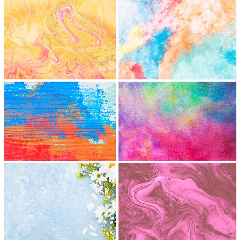 

SHENGYONGBAO Vinyl Custom Photography Backdrops Props Marble Gradient Painted Photo Studio Background 201016MHP-02
